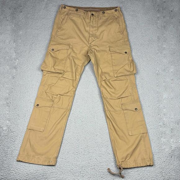 RRL Ralph Lauren Military Cargo Pants Men’s 32×32 Khaki Tactical Workwear